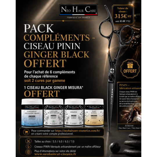 Pack Compléments Capillaires + Ciseau Pinin Offert | NHC